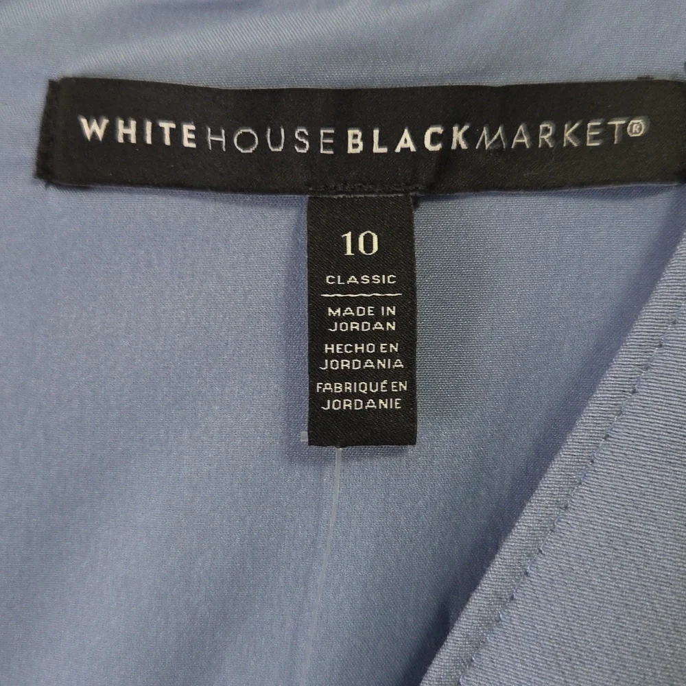 White House Black Market Light Blue Comfort Stretch Sheath Dress